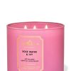 Bath & Body Works 3-Wick Candles | Rose Water & Ivy