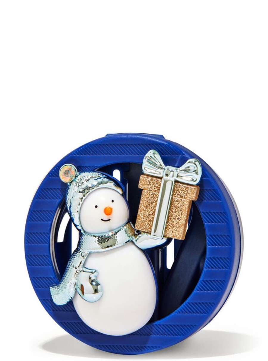 Bath & Body Works Car Fragrance | Snowman With Gift Visor & Vent Clip