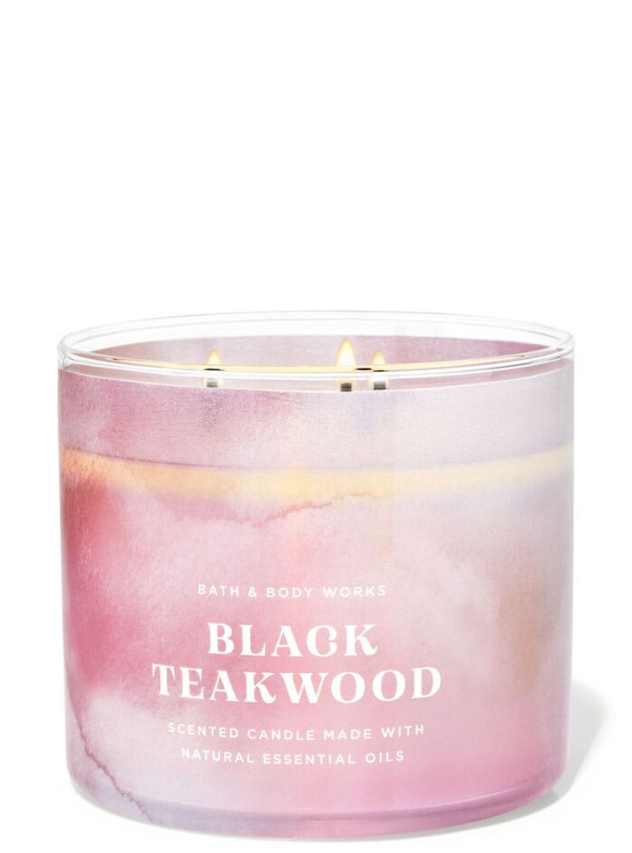 Bath & Body Works 3-Wick Candles | Black Teakwood